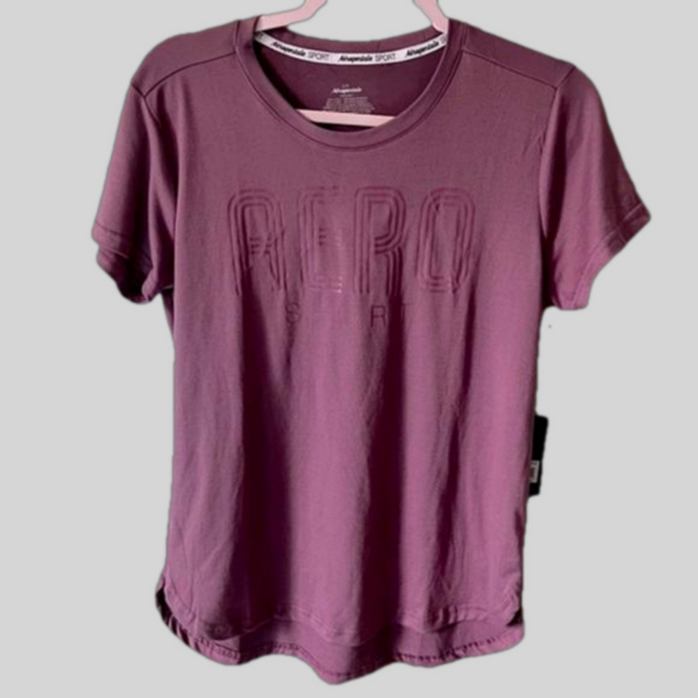 Aero Sport Workout Plum Top Womens Size Large